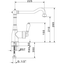 Смеситель для кухни Migliore Ermitage ML.CUC-7083.BI.DO