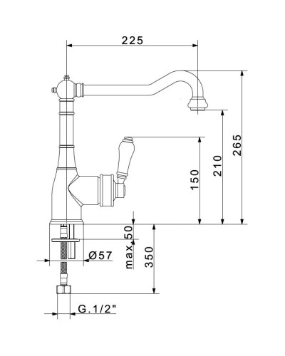 Смеситель для кухни Migliore Ermitage ML.CUC-7083.BI.DO