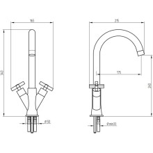 Смеситель для кухни Migliore Naxos ML.CUC-7651.CR
