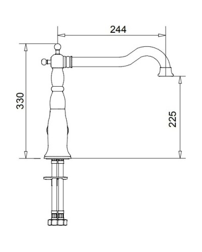 Смеситель для кухни Migliore Oxford ML.CUC-6382.BI.CR
