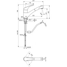 Смеситель для кухни Ideal Standard Cerasprint New B5347AA