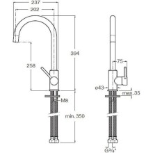 Смеситель для кухни Roca Etna 5A7B09CN0