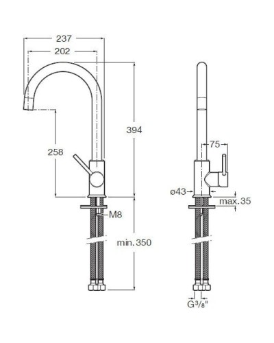 Смеситель для кухни Roca Etna 5A7B09CN0