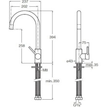 Смеситель для кухни Roca Etna 5A7B09B00