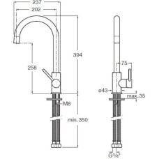 Смеситель для кухни Roca Etna 5A7B09B00