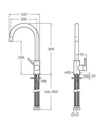 Смеситель для кухни Roca Etna 5A7B09B00