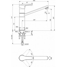 Смеситель для кухни Ideal Standard Alpha BC813U4