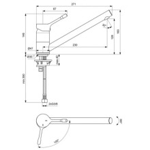 Смеситель для кухни CoolStart Ideal Standard Ceralook BC292AA