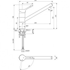 Смеситель для кухни CoolStart Ideal Standard Ceralook BC295GN