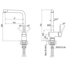 Смеситель для кухни Paulmark Spring SP212067-SS