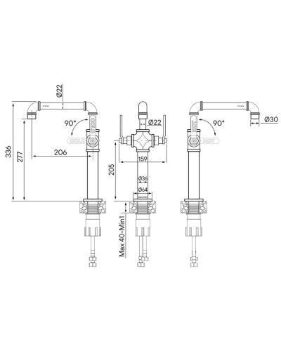 Смеситель для кухни Paulmark Loft LO226006-401