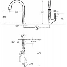 Смеситель для кухни Jacob Delafon Malleco E562-CP Хром