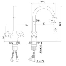 Смеситель для кухни IDDIS Acros ACRSB00i05