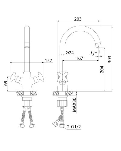 Смеситель для кухни IDDIS Acros ACRSB00i05