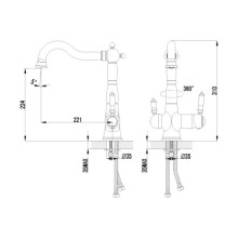 Смеситель для кухни с фильтром Lemark Comfort LM3065C + H851P00