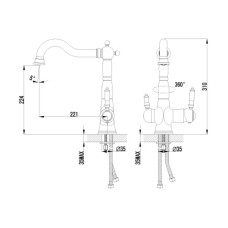 Смеситель для кухни с фильтром Lemark Comfort LM3065C + H851P00