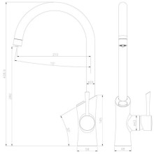 Смеситель для кухни с фильтром Lemark Comfort LM3072C + H851P00