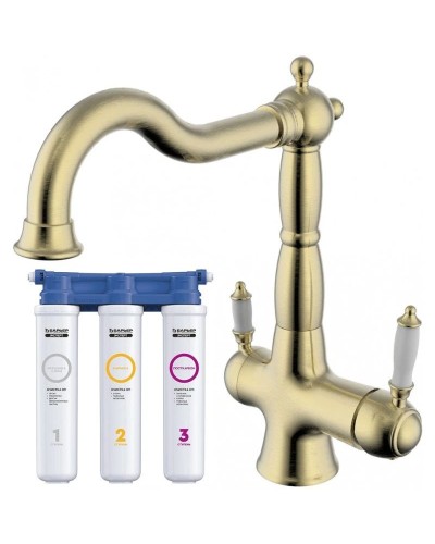 Смеситель для кухни с фильтром Lemark Villa LM4858B + H851P00