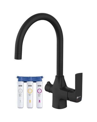 Смеситель для кухни с фильтром Lemark Ursus LM7261BL + H851P00