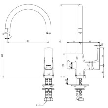 Смеситель для кухни с фильтром Lemark Ursus LM7261BL + H851P00