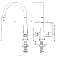Смеситель для кухни с фильтром Lemark Ursus LM7261BL + H851P00