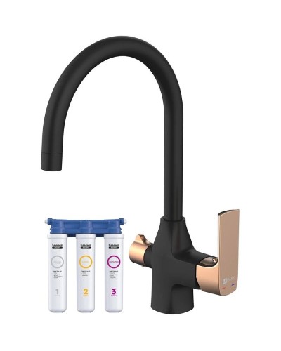 Смеситель для кухни с фильтром Lemark Ursus LM7261BLR + H851P00