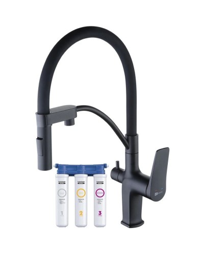 Смеситель для кухни с фильтром Lemark Bronx LM3761BL + H851P00