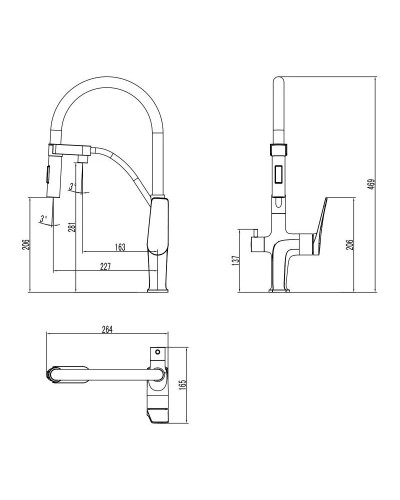Смеситель для кухни с фильтром Lemark Bronx LM3761BLR + H851P00