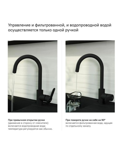 Смеситель для кухни с фильтром IDDIS Cuba CUBBLFJi05 + H851P00