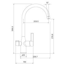 Смеситель для кухни с фильтром IDDIS Pure PURSBFJi05 + H851P00