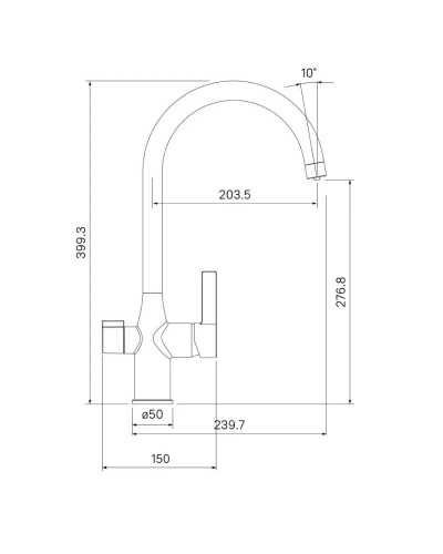 Смеситель для кухни с фильтром IDDIS Pure PURSBFJi05 + H851P00