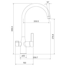 Смеситель для кухни с фильтром IDDIS Pure PURBNFJi05 + H851P00