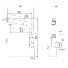 Смеситель для кухни с фильтром IDDIS Pure PURSBFBi05 + H851P00