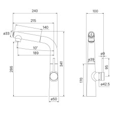 Смеситель для кухни с фильтром IDDIS Pure PURSBFBi05 + H851P00