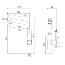 Смеситель для кухни с фильтром IDDIS Pure PURBLFBi05 + H851P00