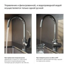 Смеситель для кухни с фильтром IDDIS Cuba CUBSBFJi05 + H851P00