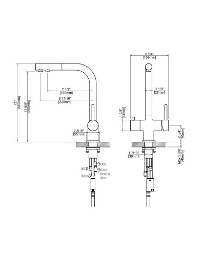 Смеситель для кухни с фильтром Timo Saona 2356/17FL + H851P00