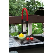 Смеситель для кухни с фильтром Omoikiri Kanto-PVD-GM вороненая сталь 4994013 + H851P00