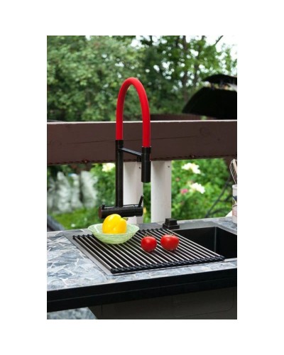 Смеситель для кухни с фильтром Omoikiri Kanto-PVD-GM вороненая сталь 4994013 + H851P00