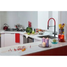 Смеситель для кухни с фильтром Omoikiri Kanto-PVD-GM вороненая сталь 4994013 + H851P00