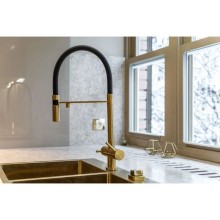 Смеситель для кухни с фильтром Omoikiri Kanto-PVD-LG  светлое золото 4994014 + H851P00