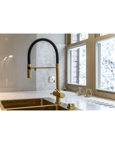 Смеситель для кухни с фильтром Omoikiri Kanto-PVD-LG  светлое золото 4994014 + H851P00