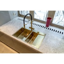 Смеситель для кухни с фильтром Omoikiri Kanto-PVD-LG  светлое золото 4994014 + H851P00