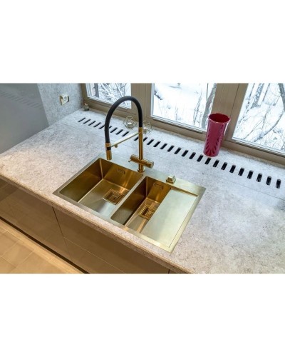 Смеситель для кухни с фильтром Omoikiri Kanto-PVD-LG  светлое золото 4994014 + H851P00