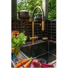 Смеситель для кухни с фильтром Omoikiri Kanto-PVD-LG  светлое золото 4994014 + H851P00