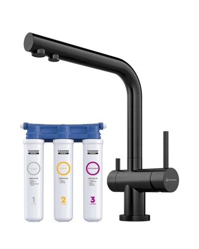 Смеситель для кухни с фильтром Omoikiri Nagano-GM вороненая сталь 4994179 + H851P00