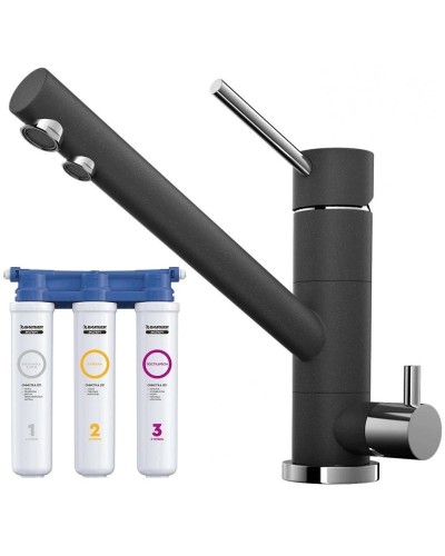 Смеситель для кухни с фильтром Omoikiri Tonami-BL черный 4994058 + H851P00