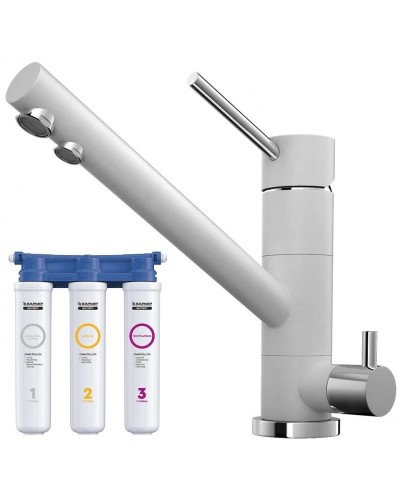 Смеситель для кухни с фильтром Omoikiri Tonami-WH белый  4994061 + H851P00