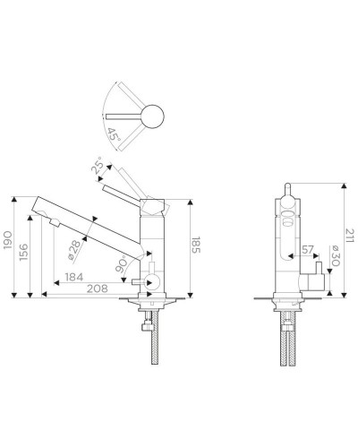 Смеситель для кухни с фильтром Omoikiri Tonami-CA карамель 4994221 + H851P00