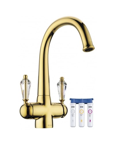 Смеситель для кухни с фильтром Omoikiri Okinawa-G золото  4994016 + H851P00
